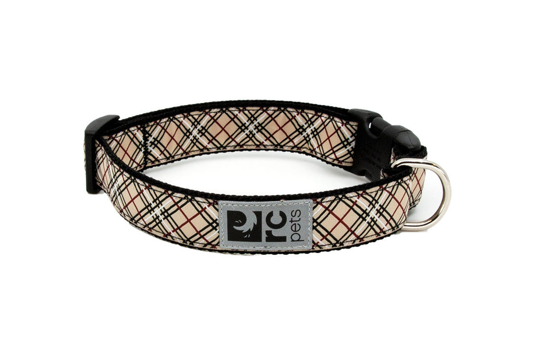 RC Pets - Collier à Motifs Écossais Beige - Collier pour Chiens