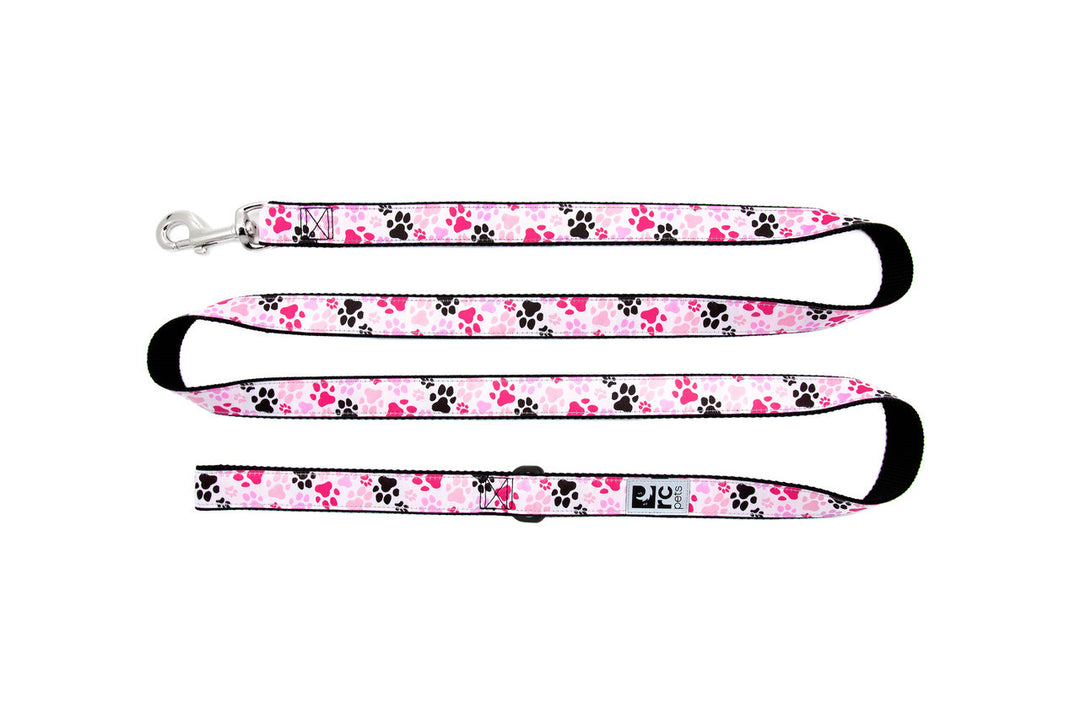 *RCP Laisse Motif 3/4x72" Pattes Rose Pâle