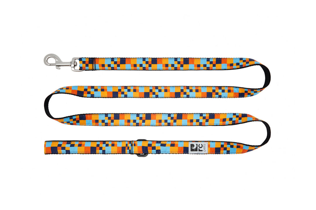 RC Pets - Laisse à Motifs Pixels Bleu - Laisse pour Chiens