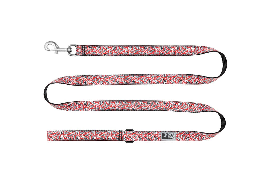 RCP Laisse Motif 3/4x72" Rouge Rebelle