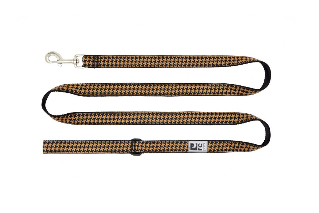 *RCP Laisse Motif 3/4x72" Pied-de-Poule Caramel