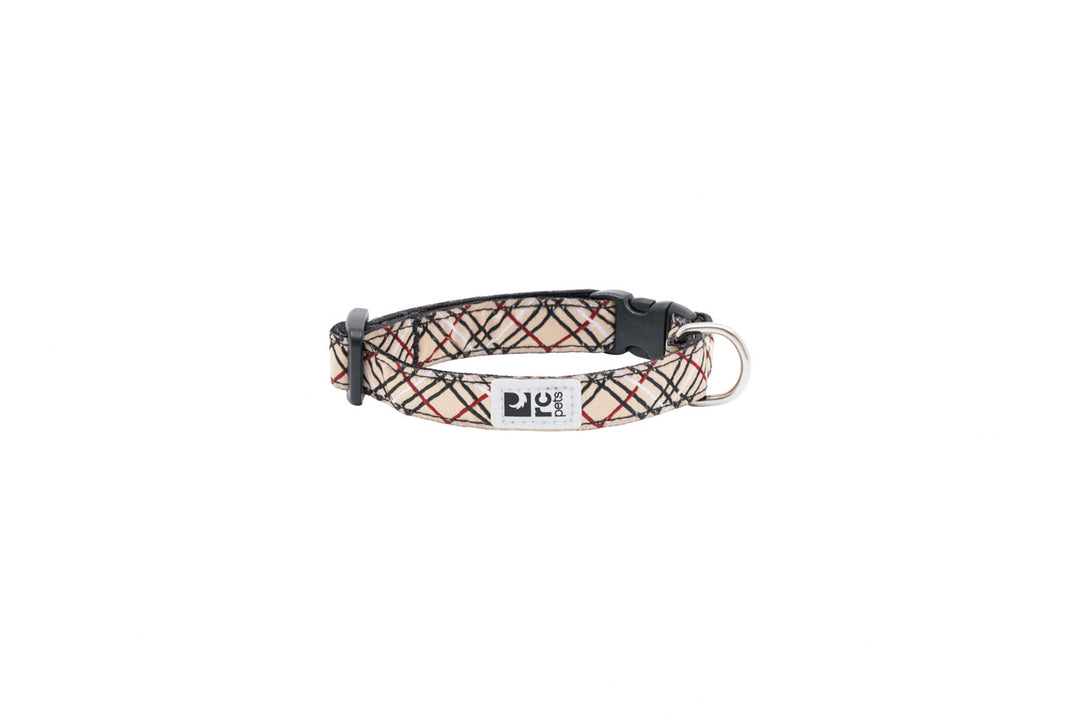 RCP Petit Collier à Motifs XXS 1/2 Écossais Beige