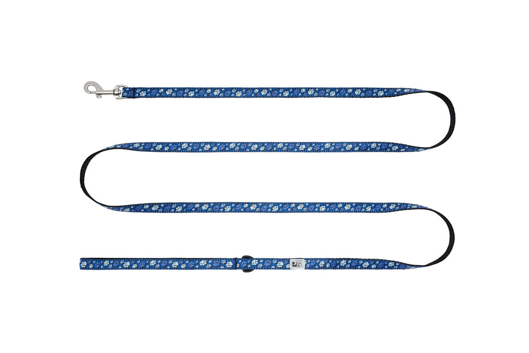 RCP Petit Laisse  à Motifs 1/2x72" Traces de Pattes Bleu