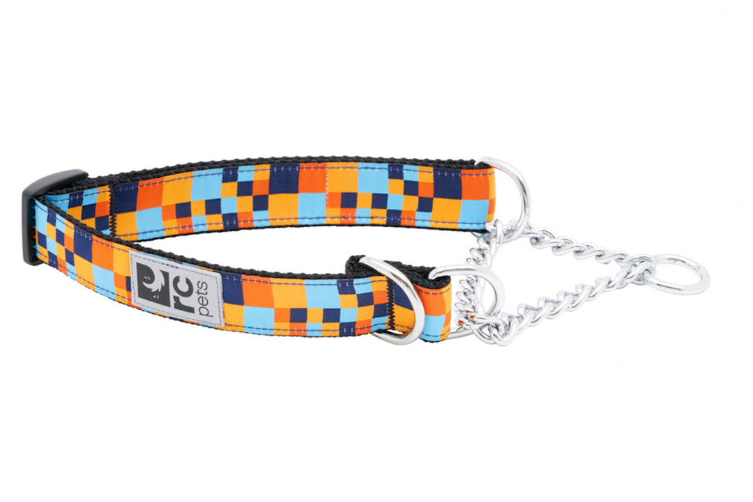 RCP Collier Dressage Motif S Pixels Bleu