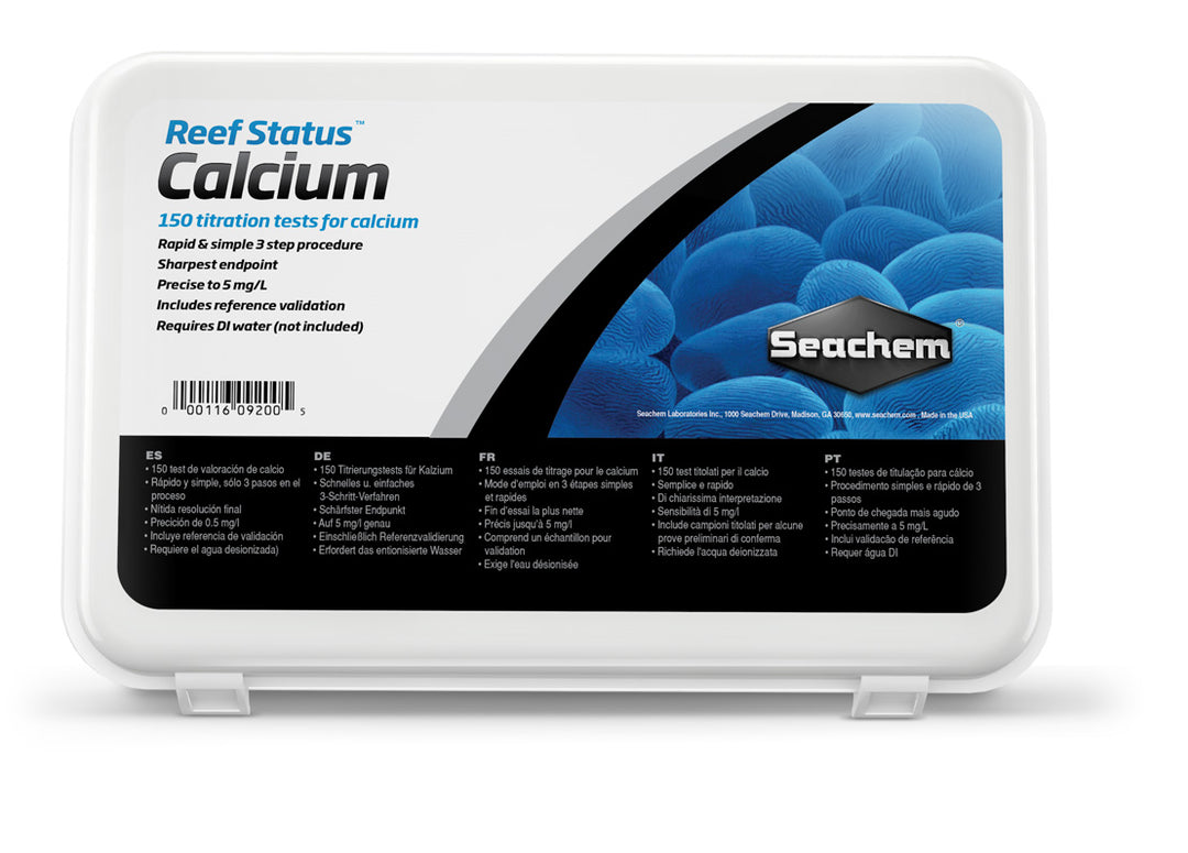 SEACHEM Reef Status Calcium Test x150 pour Aquarium