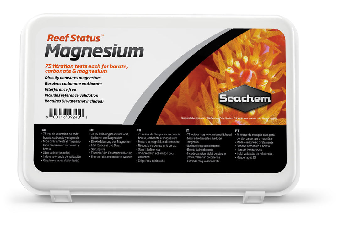 SEACHEM Reef Status Magnesium Test x75 pour Aquarium