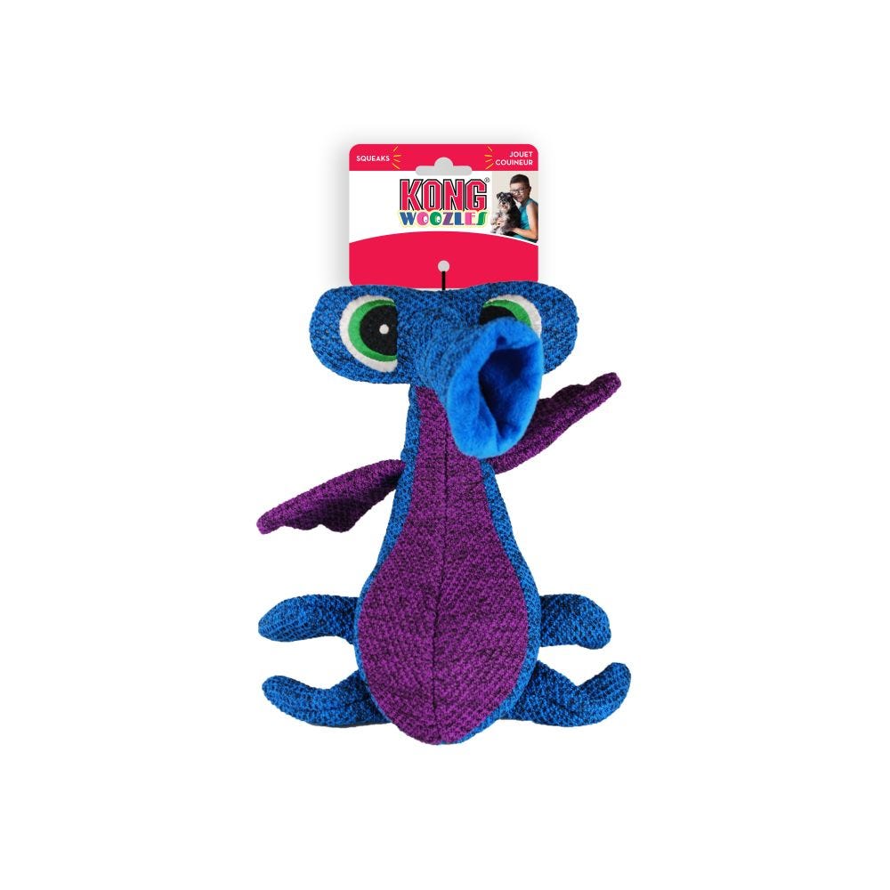 *KONG Jouet Chien Woozles Bleu M
