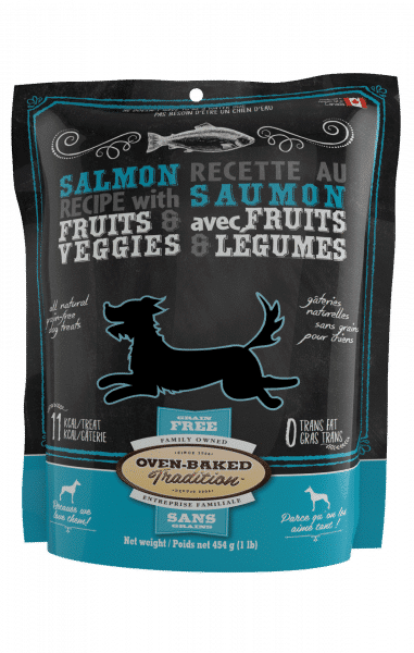 OBT Gâteries Chien Biscuits Saumon, Fruits & Légumes 454g