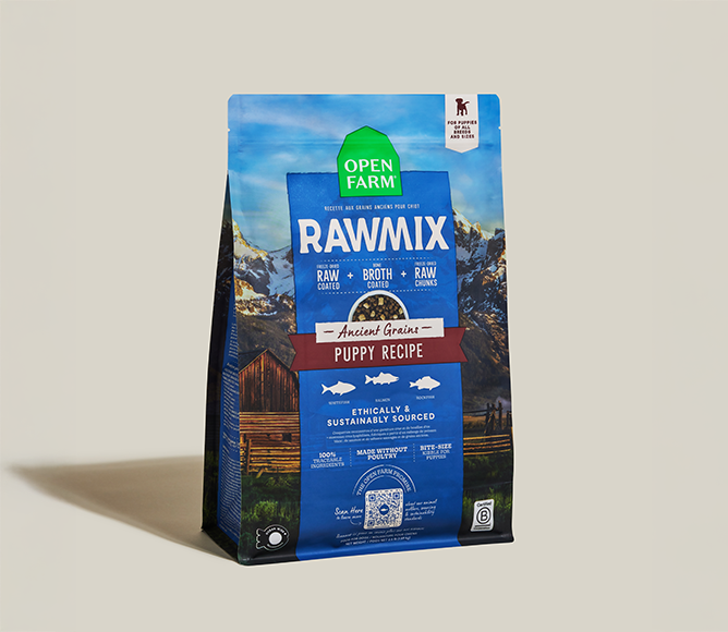 Open Farm RawMix Grains Anciens - Nourriture Séche Sans OGM pour Chiots