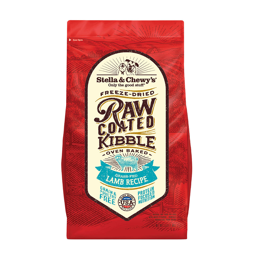 Stella & Chewy's Raw Coated - Chien Agneau - Nourriture Sèche Sans Grains pour Chiens