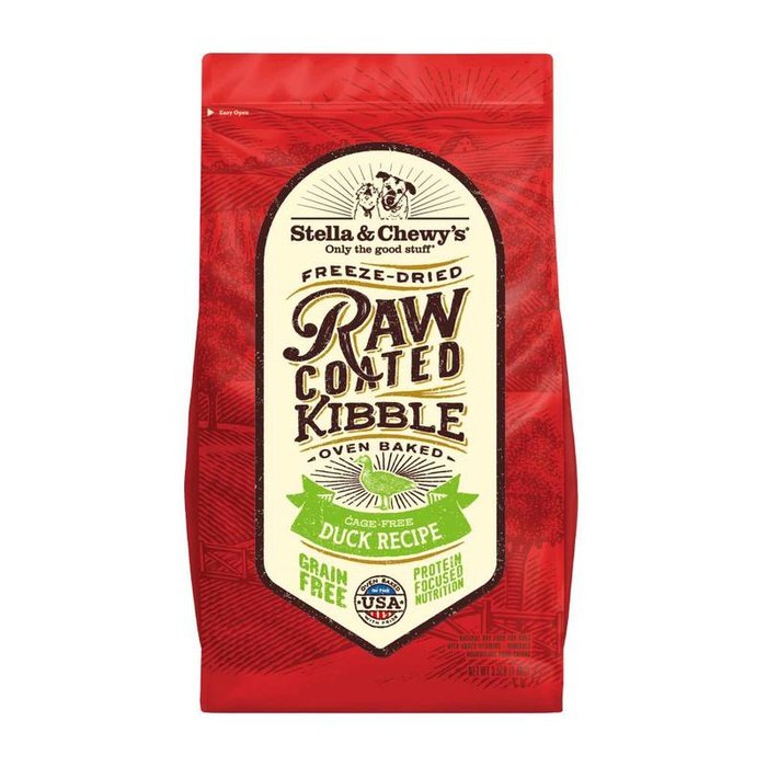 Stella & Chewy's Raw Coated - Chien Canard - Nourriture Sèche Sans Grains pour Chiens