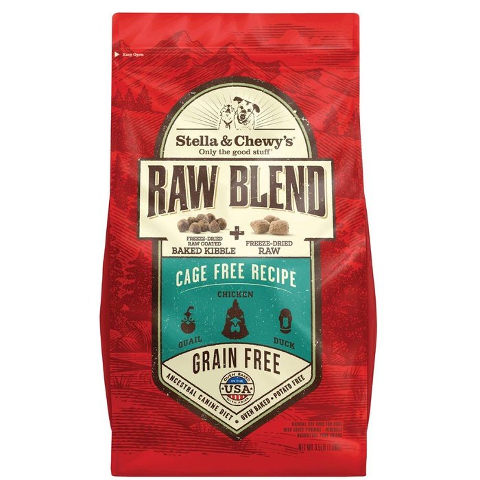 Stella & Chewy's Raw Blend Sans Grains - Volaille en Liberté - Nourriture Sèche pour Chiens