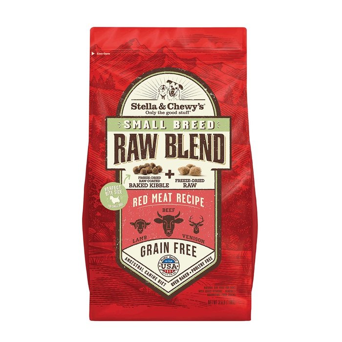 Stella & Chewy's Raw Blend Sans Grains - Viande Rouge - Nourriture Sèche pour Chiens de Petites Races