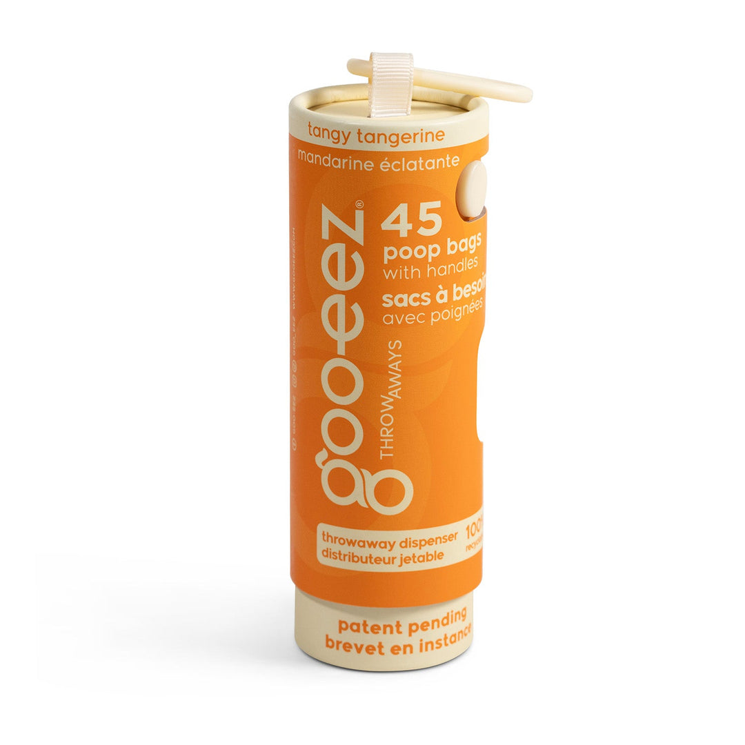 GOO-EEZ Sac Ramassage (50) & Distributeur Manderine Éclatante