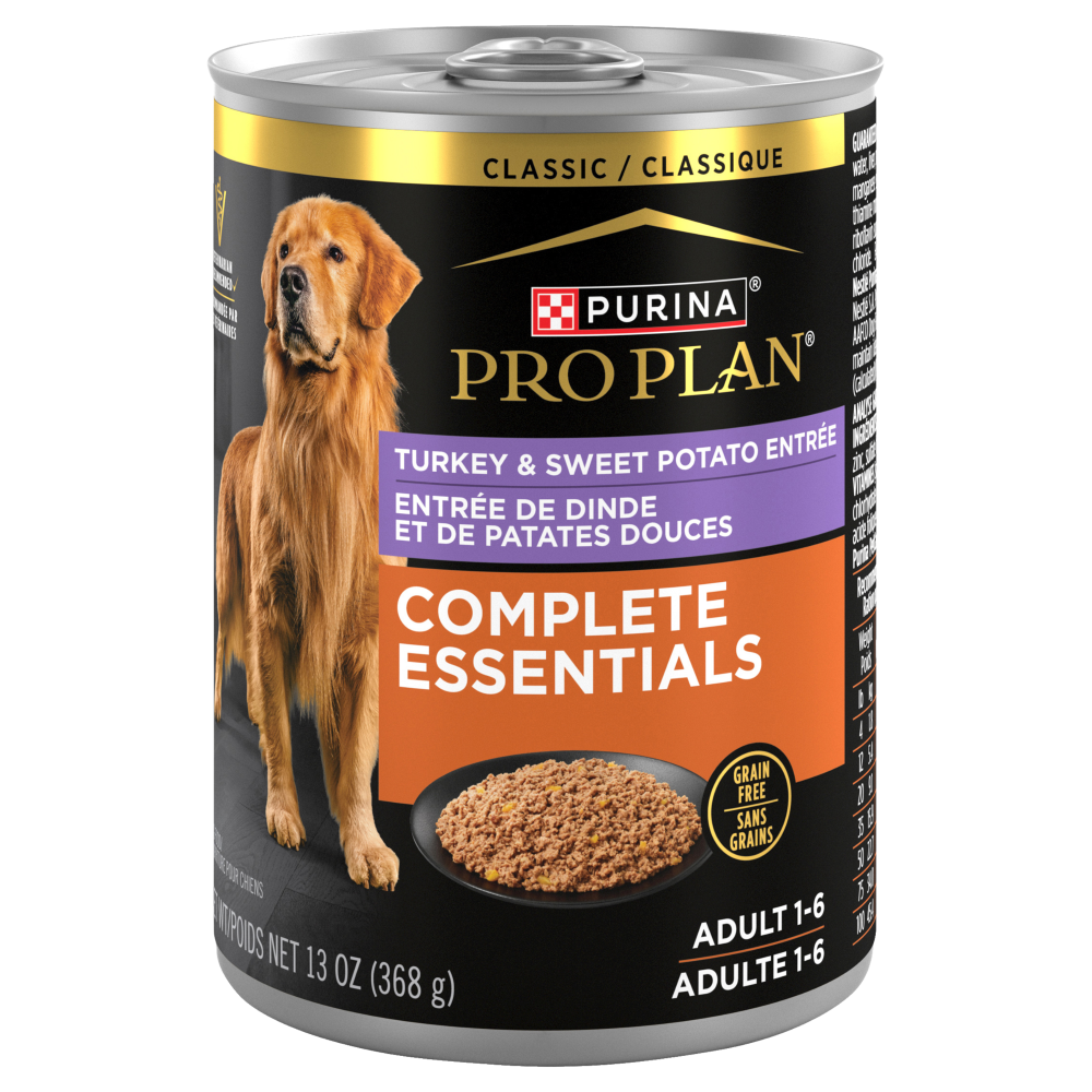 Purina Pro Plan - Chien Adulte Dinde et Patates Douces en Pâté - Nourriture Humide Sans Grains pour Chiens