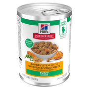 Hill's Science Diet - Ragoût de Poulet et Légumes - Nourriture Humide pour Chiots