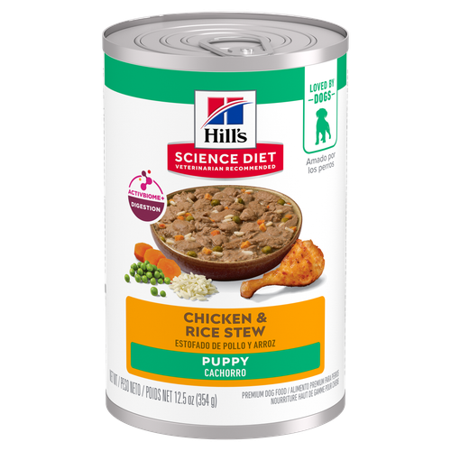 Hill's Science Diet - Ragoût de Poulet et Riz - Nourriture Humide pour Chiots