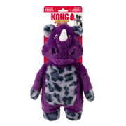 Kong - Jungle Jamz Rhinocéros - Jouet Interactif en Peluche avec Couineur pour Chiens