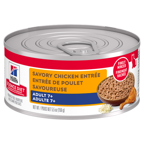 Hill's Science Diet - Entrée de Boeuf Savoureuse - Nourriture Humide pour Chats Adultes 7+ Ans