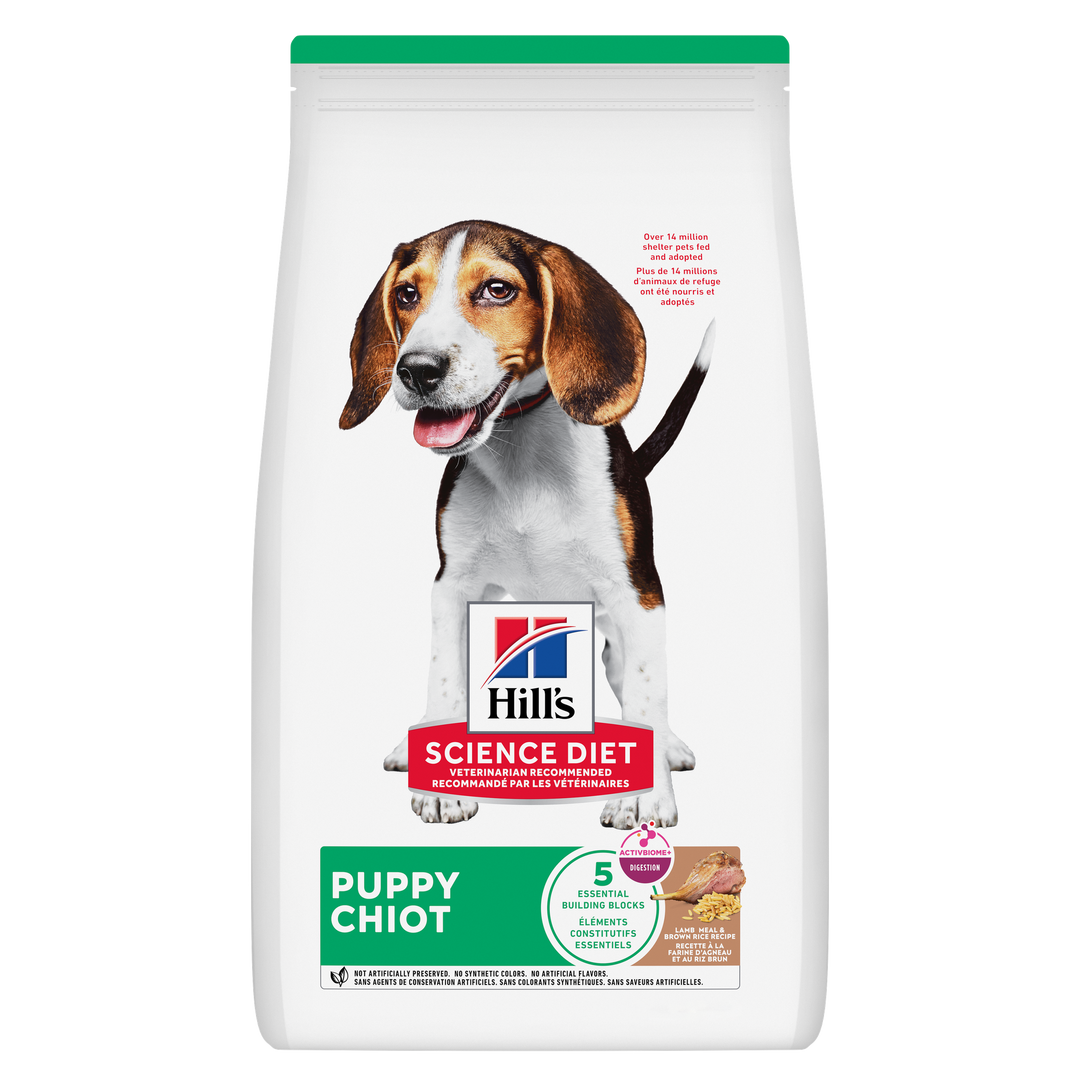Hill's Science Diet - Agneau et Riz Brun - Nourriture Sèche pour Chiots