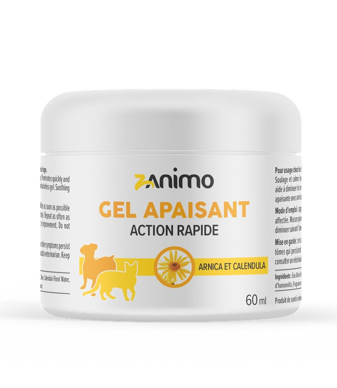 Zanimo - Gel Apaisant Arnica et Calendula - Premiers Soins pour Chiens et Chats