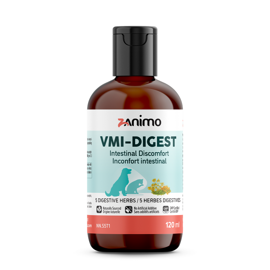 Zanimo - VMI-Digest Inconfort Intestinal - Supplément Liquide pour Chiens et Chats