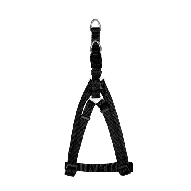 ZEUS Harnais Nylon Fixation Rapide M 1/2x17-22" Noir