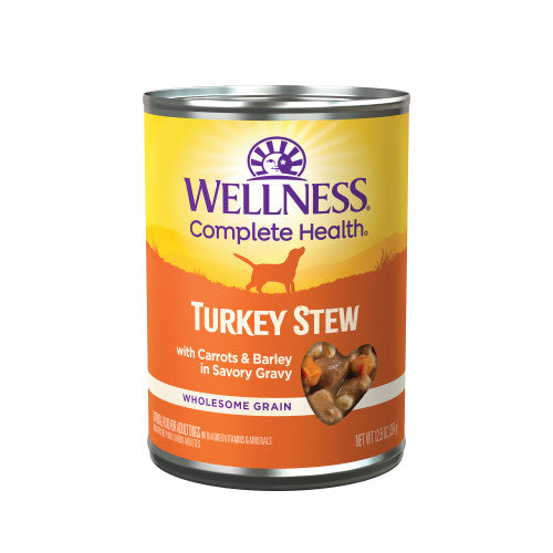 Wellness Complete Health - Ragoût de Dinde avec Carottes et Orge dans une Sauce - Nourriture Humide pour Chiens